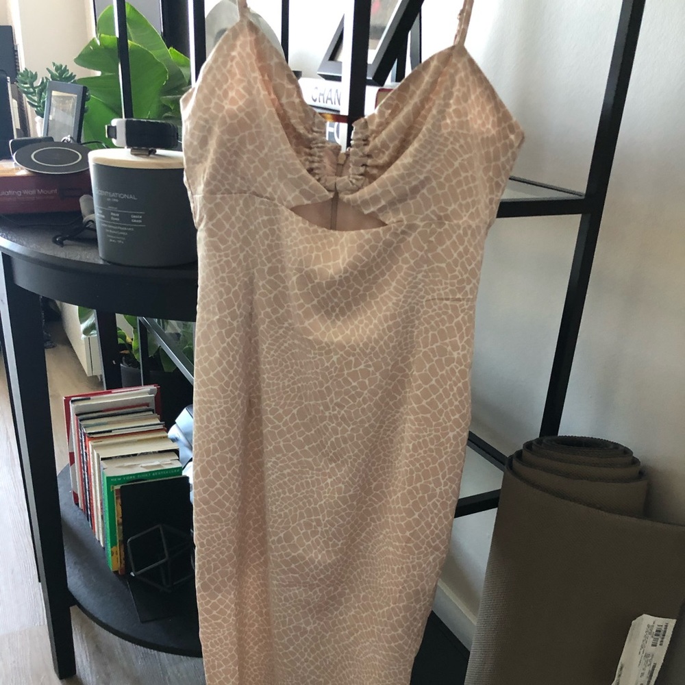 Ivory satin dress